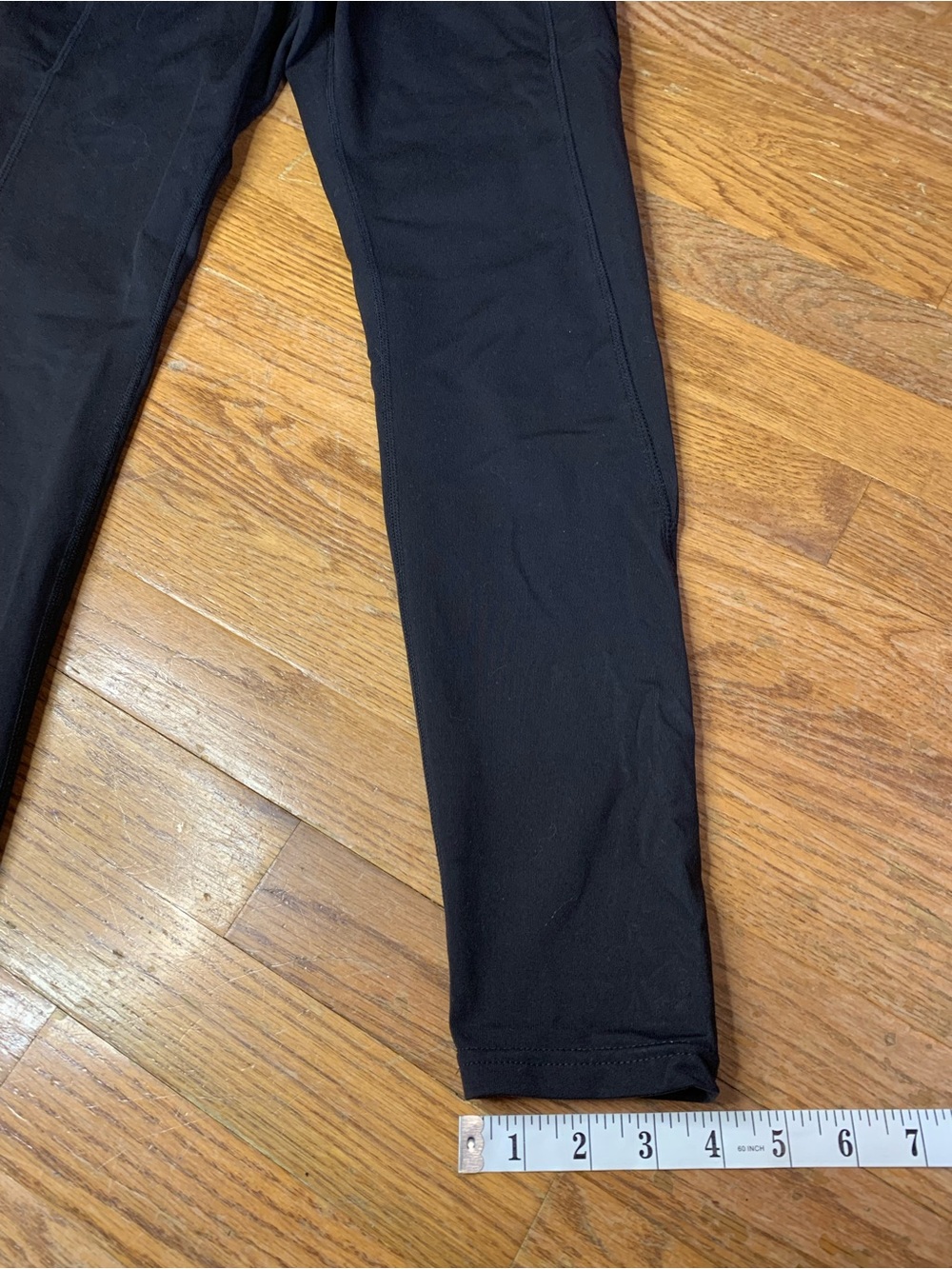 Tuff Athletics Black High Waisted Leggings with Side Pockets Size Medium - Picture 7 of 8